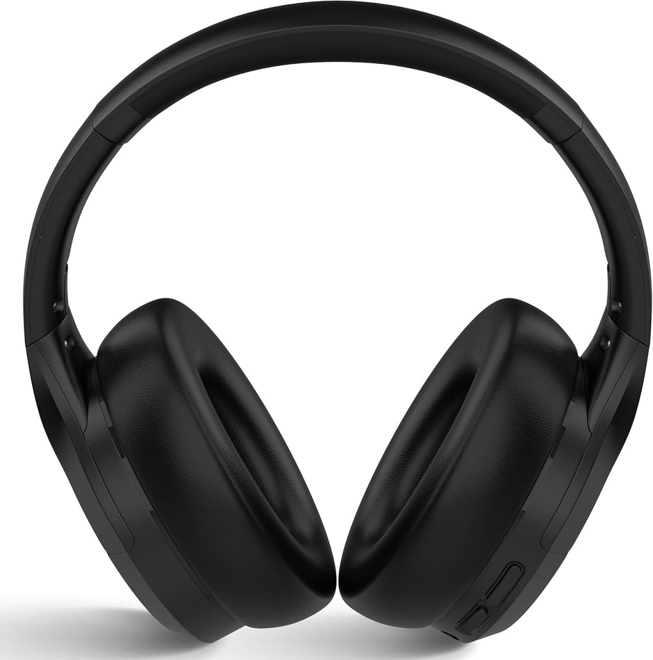 Long Run Technologies Active Noise Cancelling Headphones - Wireless Over-Ear with 100H Battery & Hi-Res Audio