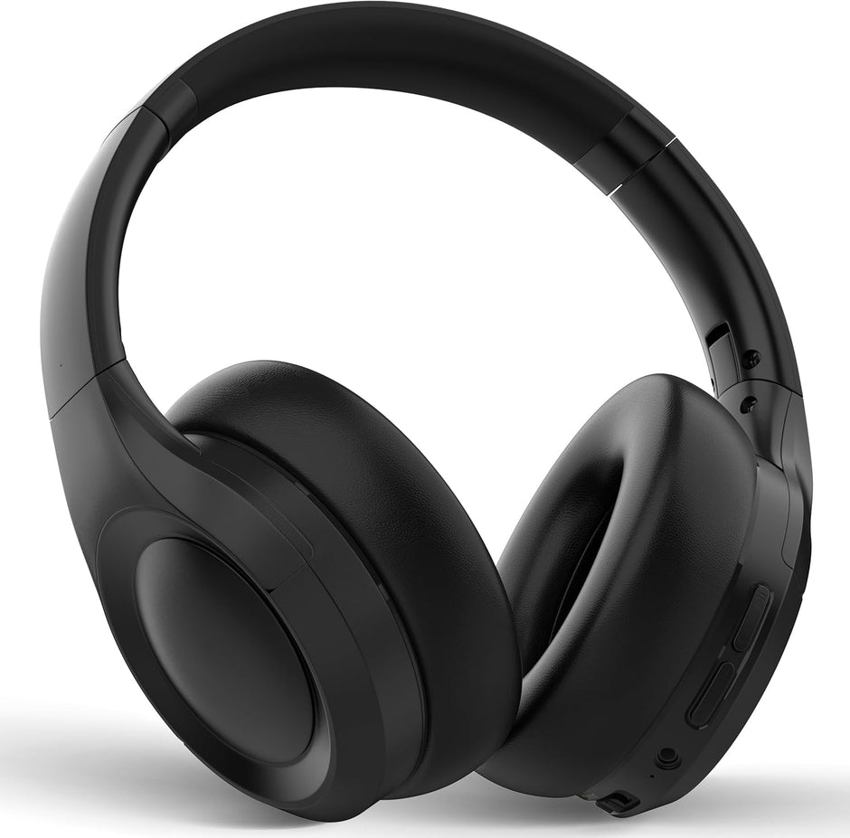 Long Run Technologies Active Noise Cancelling Headphones - Wireless Over-Ear with 100H Battery & Hi-Res Audio