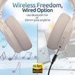 Long Run Technologies Active Noise Cancelling Headphones - Wireless Over-Ear with 100H Battery & Hi-Res Audio