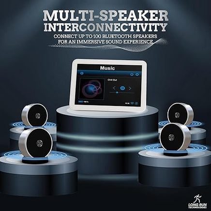 Long Run Technologies Dual Bluetooth Speakers - Wireless Stereo Pair with Unlimited Multi-Speaker Pairing